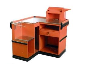 Quality Stainless Supermarket Checkout Cashier Counter Desk / Custom Shop Cash Counter wholesale