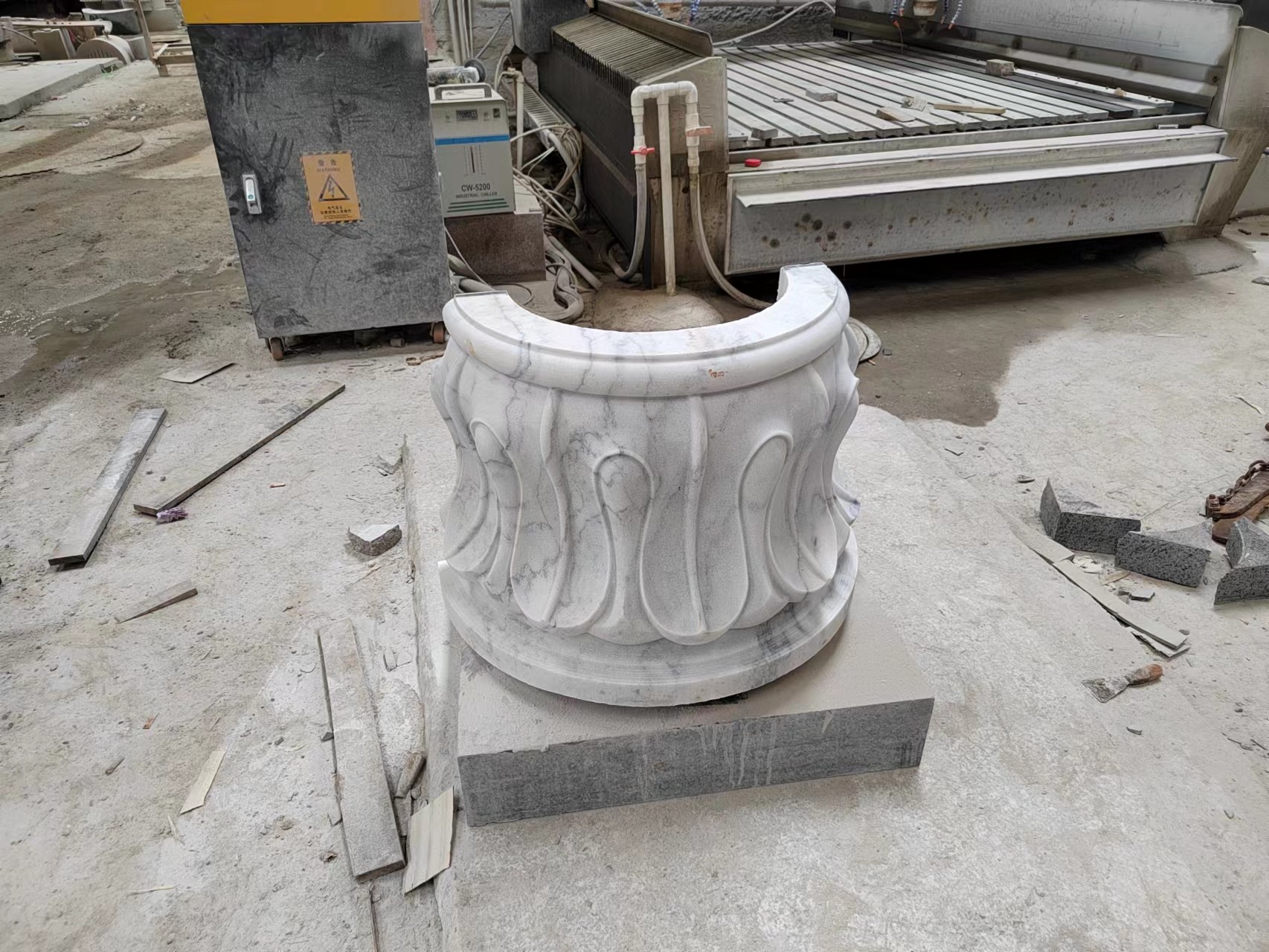 Xianda Machinery 4 Axis Arc & Column Carving Machine For Marble, Granite