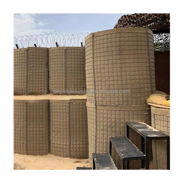 Beige High Strength Hot-dipped Galvanized Welded Gabion Flood Barrier for Sand