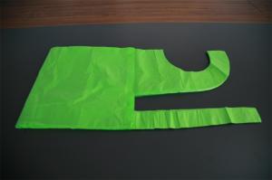 Quality Flat Folded Green Disposable PE Apron , Embossed Polythene Adult Smock Apron wholesale