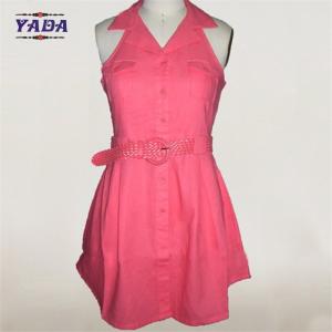 Quality New fashion sale party swing elegant lady dress ladies casual dresses pictures with belt wholesale