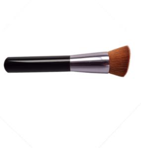 Quality Black Wooden Handle Single Makeup Brush Soft Dense Synthetic Hair wholesale