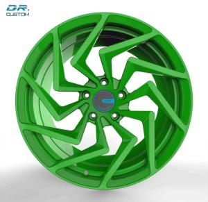 Quality Green PCD 5x108 19 Inch Wheels ET20 Forged Monoblock Rims wholesale
