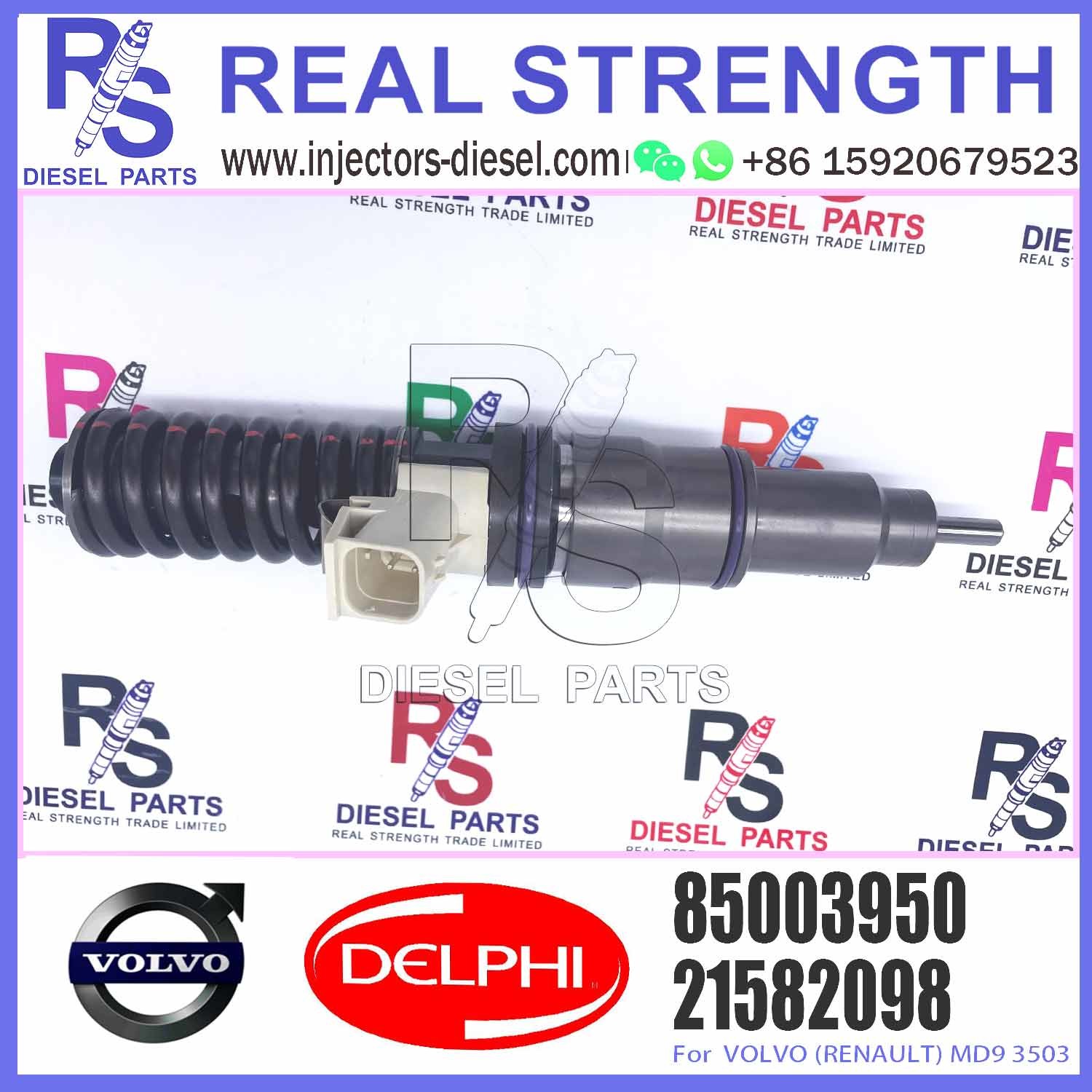 Diesel Fuel Injector BEBE4D11001 BEBE4D11101 BEBE4D11201 BEBE4D36001 BEBE4D41001 85003950 E3.18 for VOL-VO D16 3145