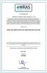 Wenzhou Wenzhe Valve Fittings Co., Ltd. Certifications