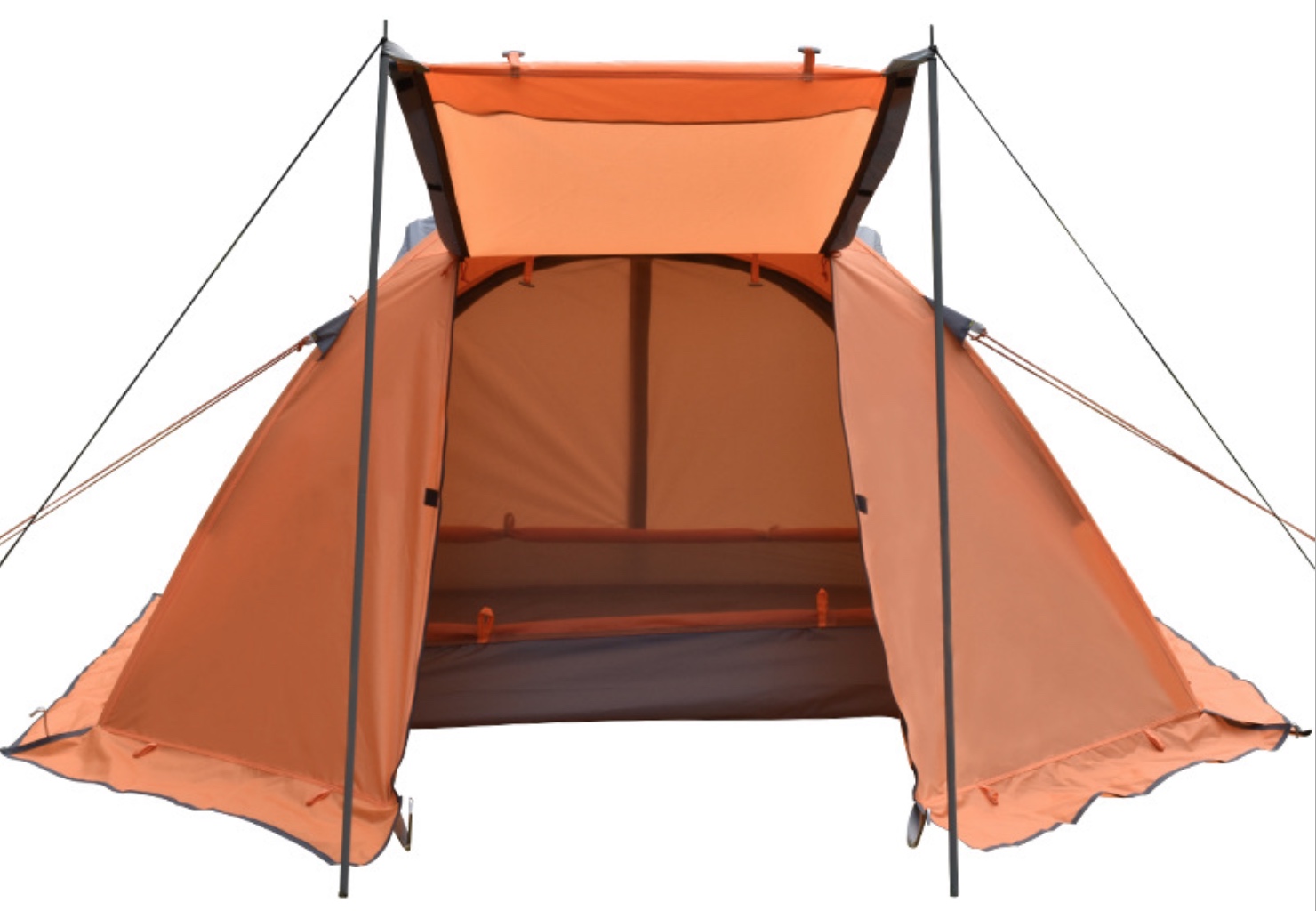 PU2000mm Wind And Rain Proof Outdoor Camping Tents 190T Polyester Blue
