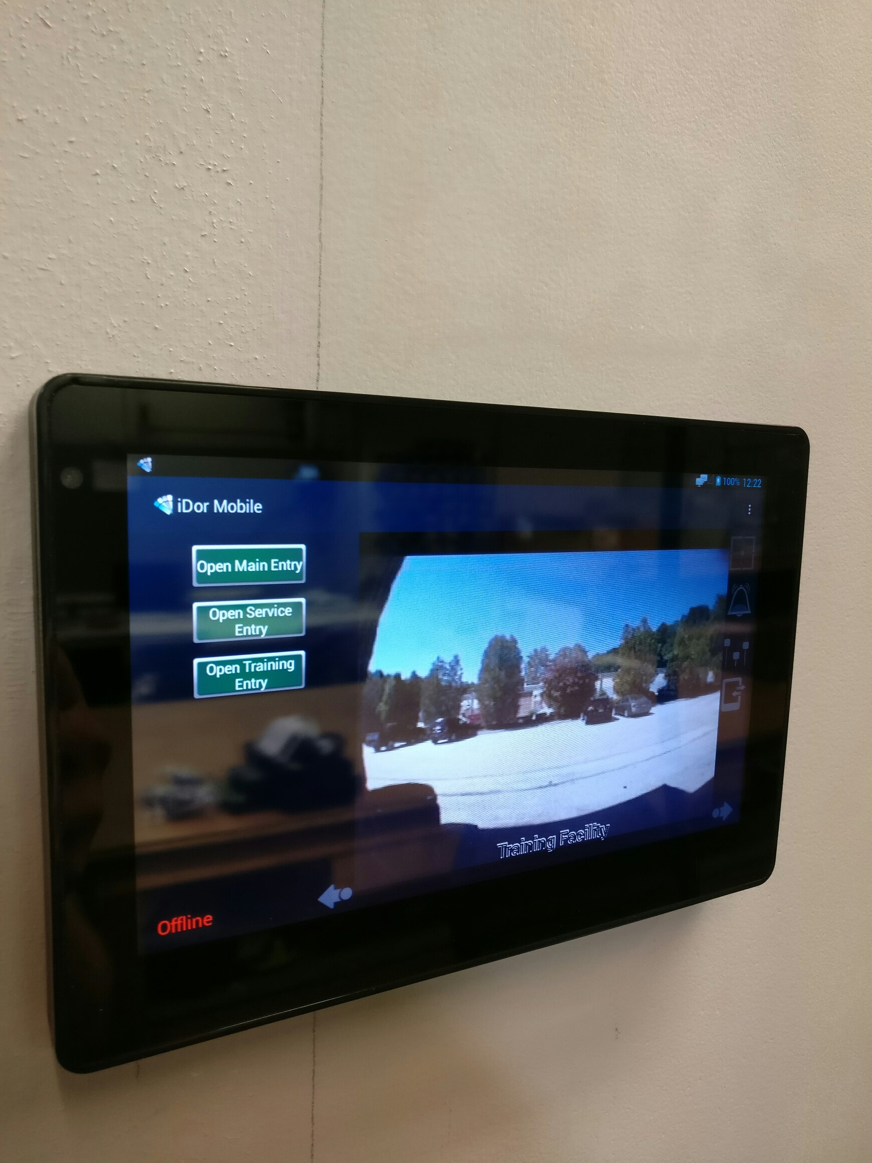 Customized Mounting Bracket Indoor POE Panel PC 7 Inch Capacitive Touch Screen Android System HMI