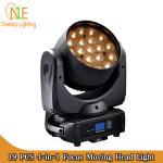 LED Light 19pcs 12w big bee eye beam moving head light zoom effect lighting