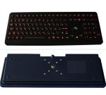 Industrial illuminated backlight medicalkeybord with optical trackball