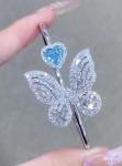 Cultivated Diamond Butterfly Bracelet Fancy Color Diamond Jewelry Earing
