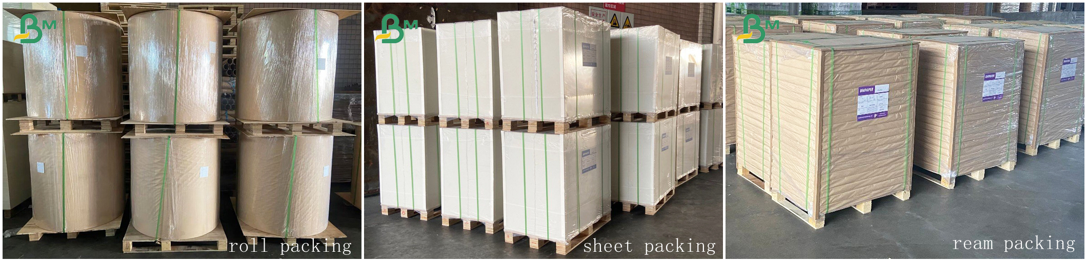 120gsm High Strength Bleached Kraft Paper For Carrier Bags Superior CD Strength