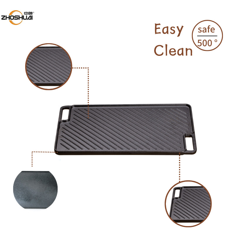 18 Inch Reversible Cast Iron Grill Griddle With Excellent Heat Retention