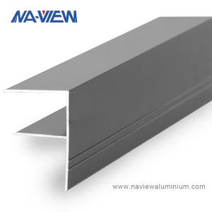 Quality China Supplier Aluminium F Section Channel Extrusion Profile Glazing Bars wholesale