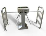 Passage Width 550mm RS485 Pedestrian Security Turnstile Gate AC220V 50HZ
