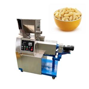 Quality 5.5kw Snack Bar Twin Screw Extruder Puffed Corn Chips Snacks Food Making Machine wholesale