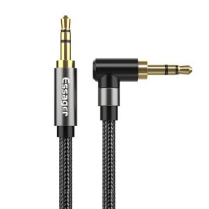 Quality 3.5mm AUX Cable Elbow Male To Male Audio Jack Cable 90 Degree wholesale