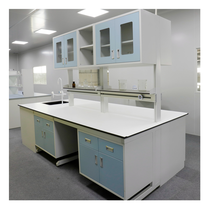 Waterproof Durable Laboratory Island Bench , Anti Corrosion Modular Lab Furniture