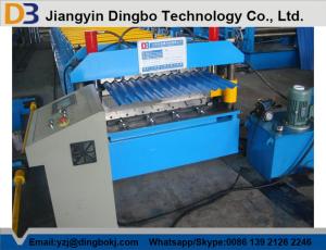 Quality Roof Tile Corrugated Roll Forming Machine Color Steel Plate , 380V 50Hz wholesale