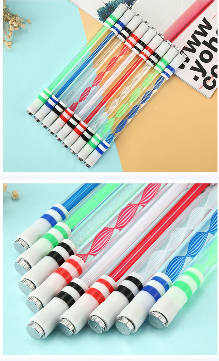 Plastic Luminous Hand Spinner Pen for Stress Relief and Creative Writing Length of 0M