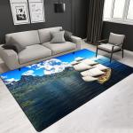 Landscape 3D Soft Polyester Fiber Living Room Carpet Hotel Center Rugs