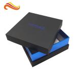 Elegant Black Gift Packaging Boxes with top and base / blister tray