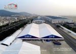 Waterproof clear span outdoor exhibition tents with aluminum and PVC material