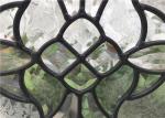 Black Patina Door Glass Panes , Heat / Noise Resistance Decorative Glass Panes