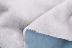 Quality Polyester Bonded Fleece Fabric Solid Imitation Rabbit Hair , 142cm Bonded Suede Fabric wholesale
