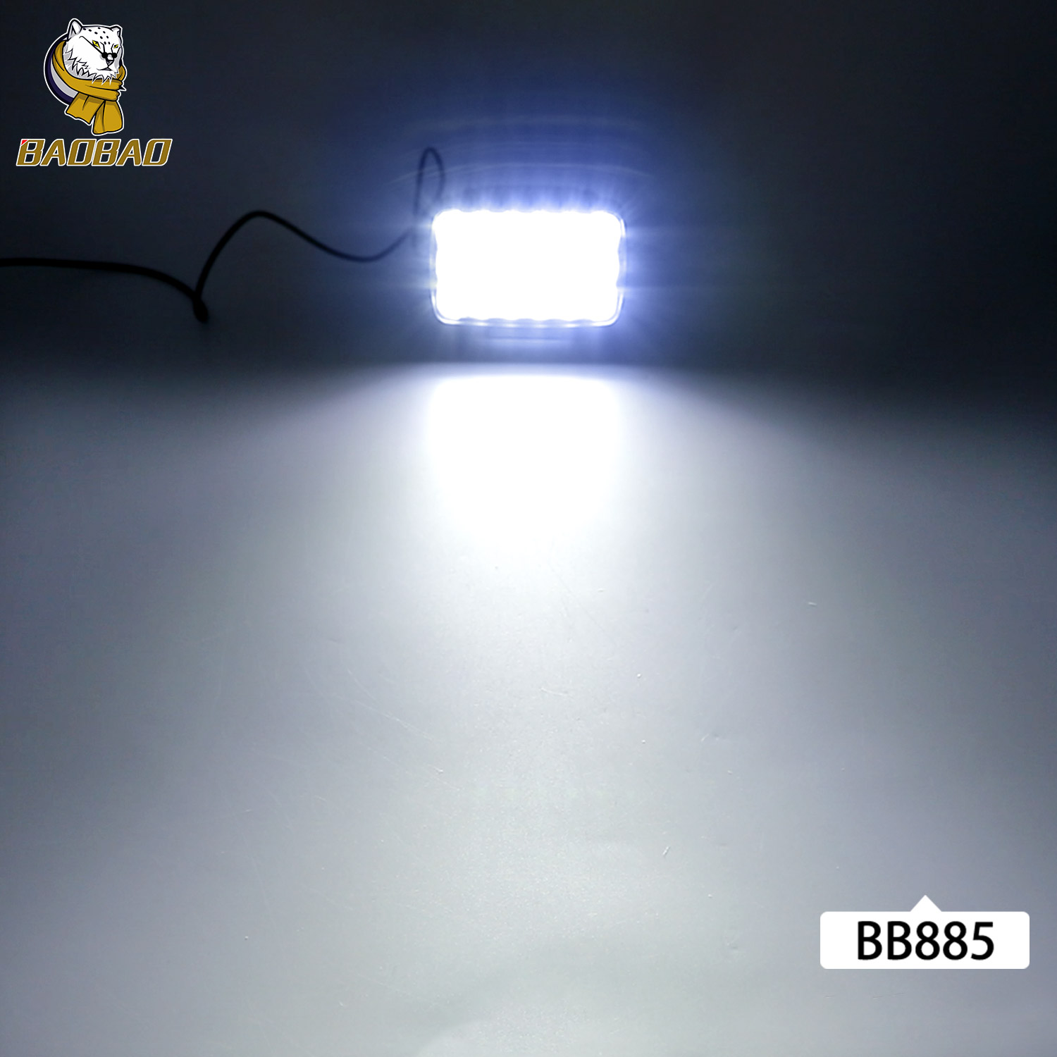 White Color Steady Plastic 24V Universal Motorcycle LED Headlight