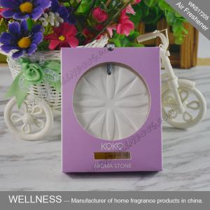 Custom Shaped Ceramic Scent Stone , Car Air Freshener Stone Piece Non Toxic