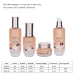 50g 50ml 120ml Skin Care Orange Bottle Matte Gradient Skin Care Products In