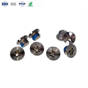 Quality CD Pattern Miniature Screws Stainless Steel Plum Anti-Demolition Slot Nylok Small Screws wholesale