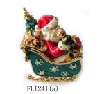 Christmas Santa Claus Trinket Box Collections Metal Santa Claus Trinket Box
