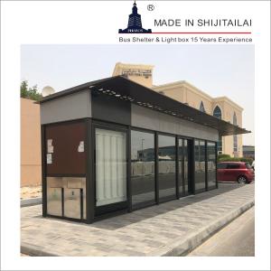 Public Aluminum WiFi 2m2 Prefabricated Bus Shelters