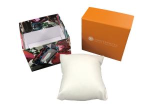 Quality Orange Exquisite Paper Gift Packaging Box , Apple Watch Packaging Box wholesale