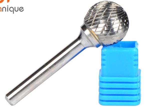 Cheap Tumbled / Natural Tungsten Carbide Rotary Burrs / Bits With Round Handle for sale
