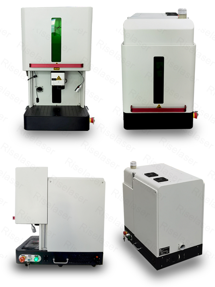 Desktop 30w 50w Engraving Fiber Laser Marking Machine Metal Jewelry