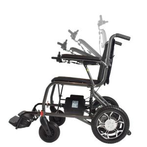 Quality Lightweight Handicapped Foldable Aluminium Electric Wheelchair wholesale
