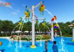 Indoor Fiberglass Water Park Slide Equipment Aquatic Play Units Custom Size