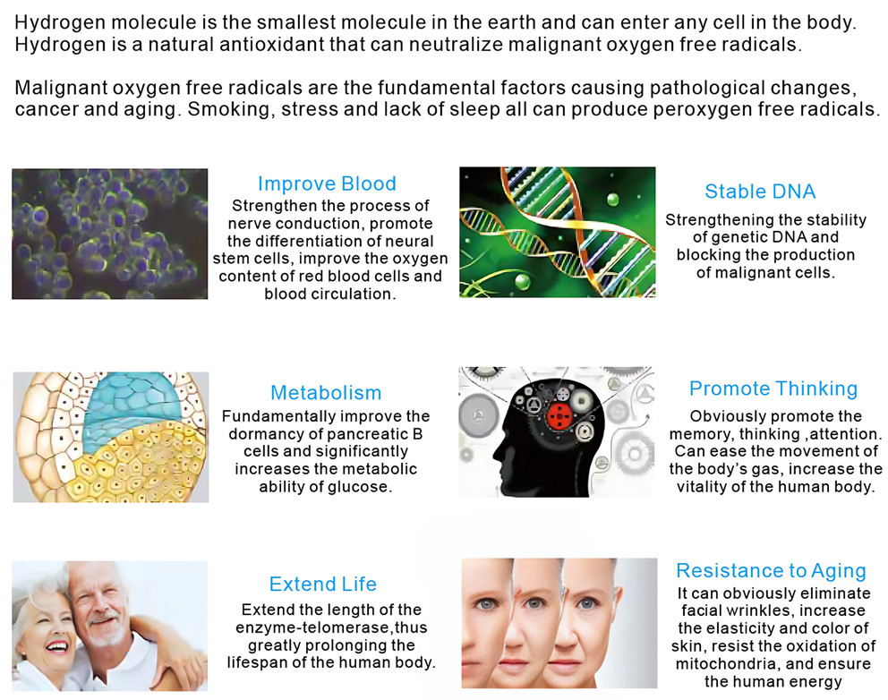 Drinking Hydrogen Generator Water Bottle Regulate Stomach And Intestines