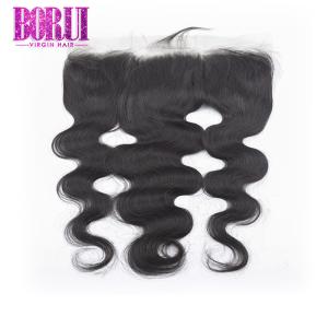 Quality Brazilian Lace Frontal With Boby Hair , Raw Brazilian Hair Body Wave Soft wholesale