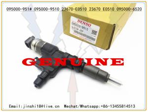 Quality DENSO GENUINE FUEL INJECTOR 095000-9510 095000-951# 095000-6520 FOR TOYOTA AND HINO 23670-E0510 23670 E0510 23670E0510 wholesale