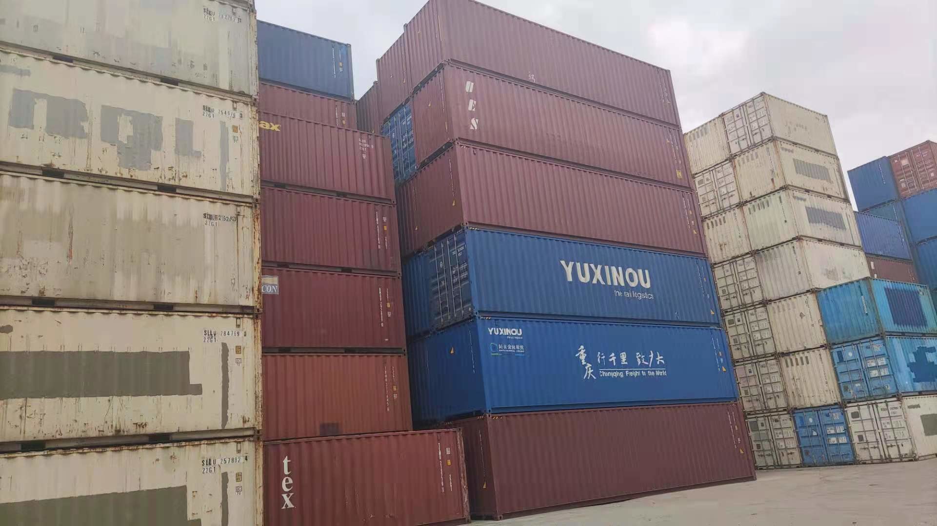 40Ft Used Shipping Containers 28T Second Hand Container 2438mm Width