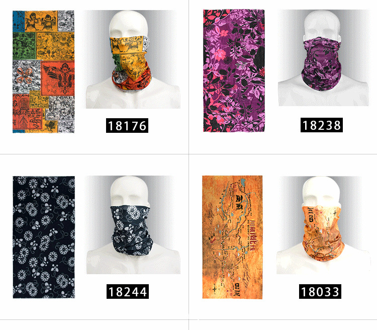Magic bandana/ promotion gift Multi functional bandana/seamless scarf/Multi Function Colorful Design Neck Tube