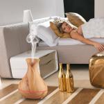 Ultrasonic Wood Grain 400ml Aroma Essential Oil Diffuser