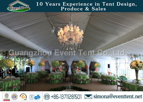 500 Person Wedding Party Tent Customized UV Resistance With White Cover