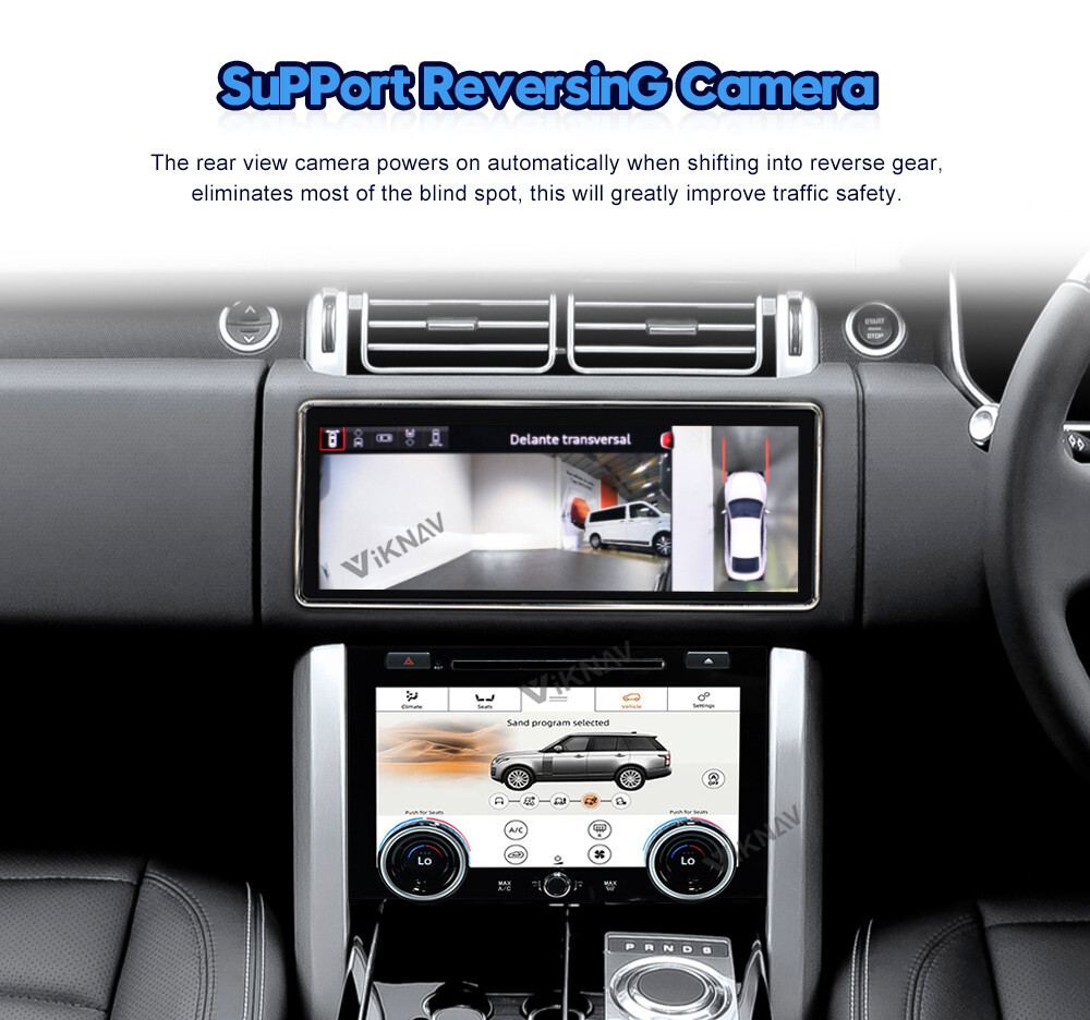 Viknav Car Radio For Range Rover Vogue L405 (2013-2020) 12.3 inch With AC Touching Screen Multimedia Player Navigation