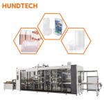 Disposable Food Tray Industrial Thermoforming Machine 3 Stations Hole Punching