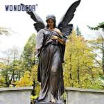 Garden Decoration Life Size Beautiful Guardian Angel Bronze Statue