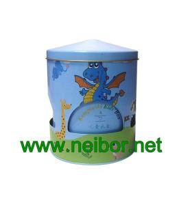 Quality rotary metal carousel musical gift tin box with custom tune wholesale